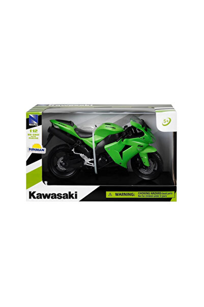 NW NessiWorld دراجة نارية كاواساكي 1/12 Zx-10r موديل 2006 باللون الأخضر
