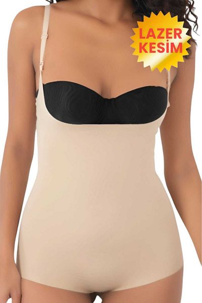 Uniquetrenders Women's Laser Cut Slimming and Lifting Underbust Strap Body Corset