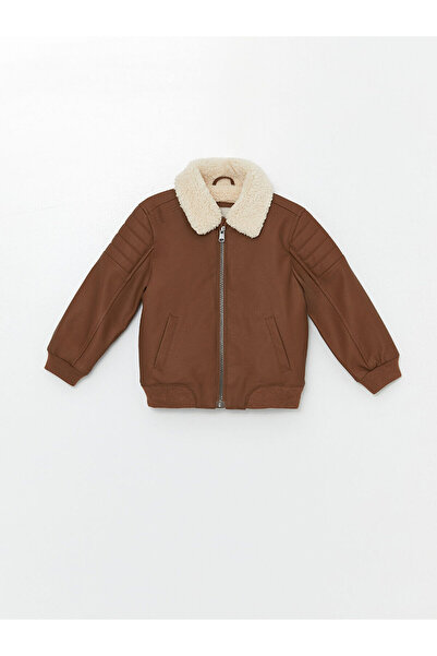 LC Waikiki LCWK Erkek Çocuk Deri Görünümlü Mont