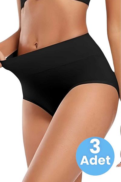 Uniquetrenders Women's Seamless Abdominal Lifting Slip Panties Corset Set of 3