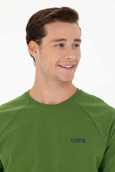 U.S. Polo Assn. Мъжки зелен суичър 50274065-vr054