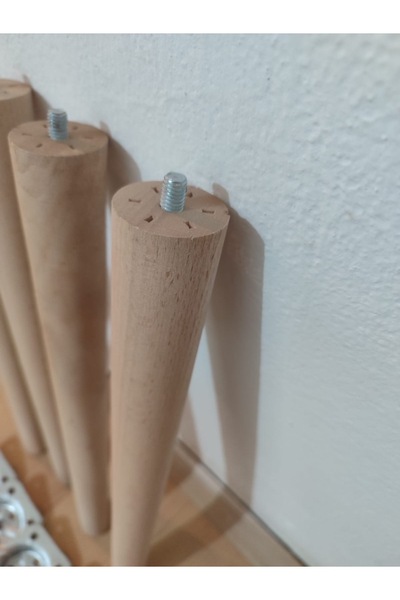 Gözde 70 cm ahşap konik ayak aparatsız