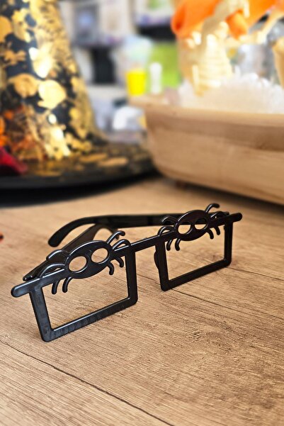 PEKSHOP Halloween Party Black Spider Plastic Glasses - 1 Piece