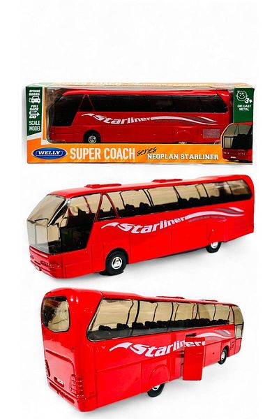 FEN TOYS complete metal bus toy neoplan original licensed 19cm
