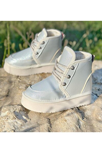 Surpie Shoes Καθημερινά μίνι μισά παιδικά μποτάκια με χοντρή σόλα με φτερά μέσα