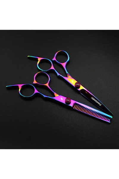 CeymSTecH 6inç Profesyonel Saç Kesim Kuaför Makası Ve Kırık Kesim İnceltme Ma...