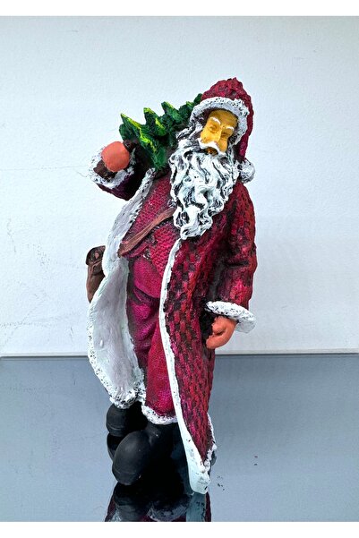 AYCEM Noel Baba Heykeli Yeni Yıl Yılbaşı Ev Ofis Dekorasyon Biblo