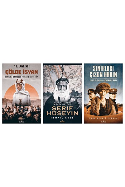 Kronik Kitap Çölde İsyan T.E. Lawrance /Şerif Hüseyin/Sınırları Çizen Kadın 3 Kitap Set