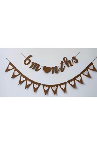 MFM 6 μηνών μισής ηλικίας - Καφέ κείμενο και Eva Triangle Filama 2 τεμάχια