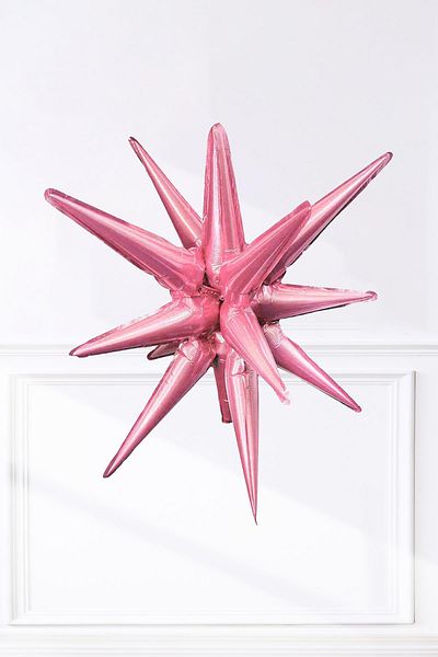 PEKSHOP Pink Polar Star Foil Balloon One Piece Large Polar Star Balloon 27Inch 70cm