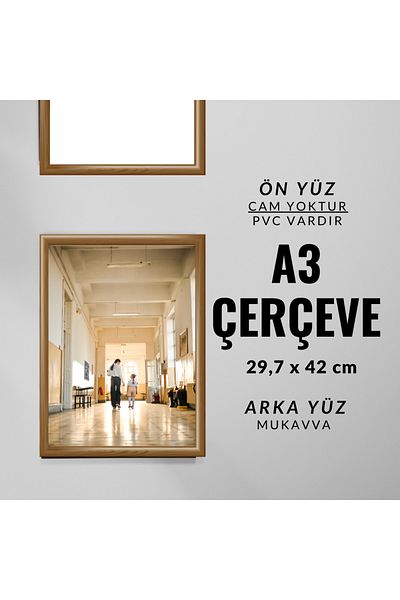 CreaWitch A3 Brown Puzzle Frame - 30X42 cm with Document Certificate Photo Picture, Pvc