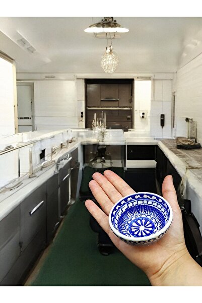 sharpart 6 Parça Seramik El Işlemesi Deniz Serisi Lüks Kase Seti