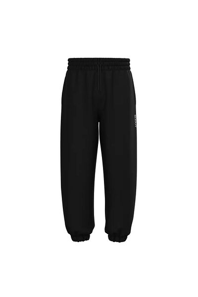 Shout Oversize Basic Μαύρο Jogger Unisex Παντελόνι