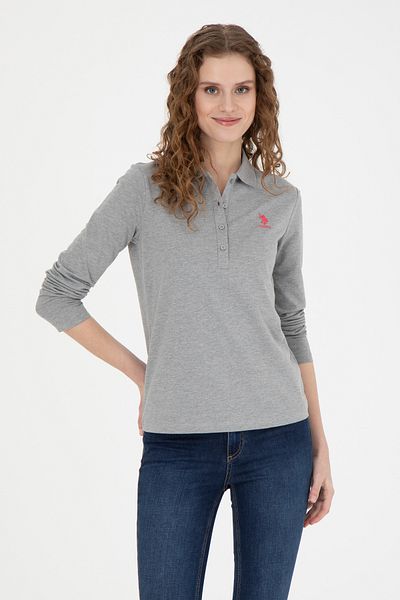 U.S. Polo Assn. Hanorac pentru femei Grey Melange - 50271573 -VR086 Model de bază