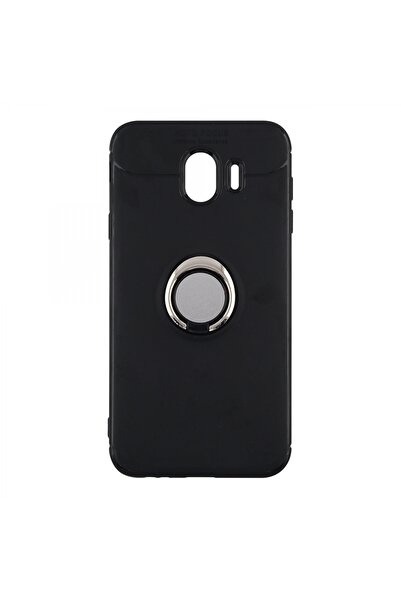 Nettech Samsung Galaxy J400 J4 Uyumlu Ravel Seri Arka Koruma Kılıf - Siyah