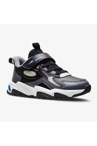 Lescon Flow Pu Phlon Light Talpă Velcro Pantofi Sport Copii Pantofi Sport Copii NEGRI