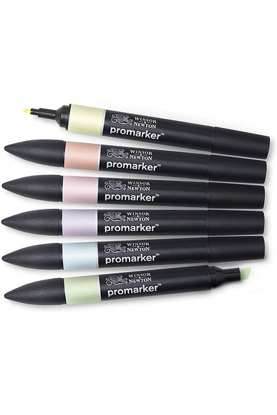 Winsor Newton Promarker 6 Pastel Tones