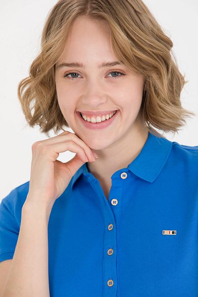 U.S. Polo Assn. Rochie tricotată Saks Blue Polo pentru damă