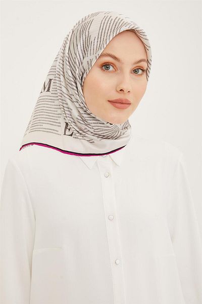 Armine 23ya8942 Μοντέλο Twill Silk Scarf - 6 04