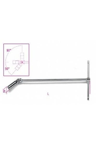 Beta 959 20.8 Articulated Long Spark Plug Socket - 13/16''