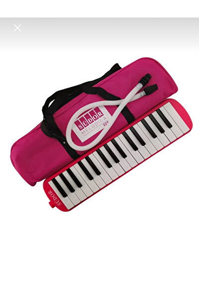Genel Markalar sürdor melodika 32k tuşlu melodika bez çantalı pembe renk