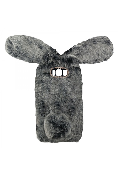 Nettech Samsung Galaxy G950 S8 Uyumlu Peluş Arka Koruma Kılıf - Siyah