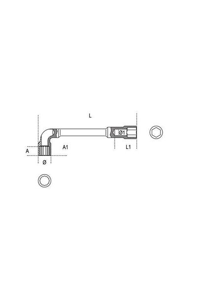 Beta 932 Pipe Wrench 20x20mm