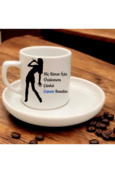 D&Y GAUDERY My Dear Myself Written Modern Coffee Cup - I'm No Angry for Anyone