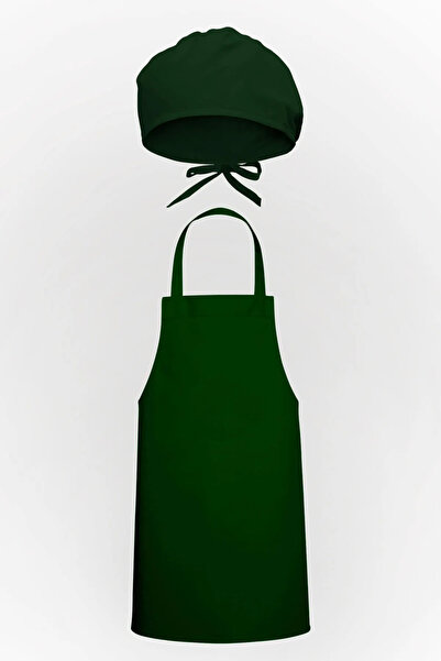 Tasarım Trend Green Kitchen Apron & Bonnet