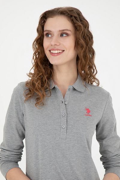 U.S. Polo Assn. Hanorac pentru femei Grey Melange - 50271573 -VR086 Model de bază