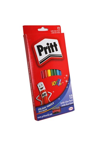 Pritt علبة كرتون طلاء جاف مثلث جامبو 12 لون 1219733 / بريت