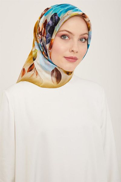 Armine Sura Silk Scarf - 24Ya9133 1 02 Model