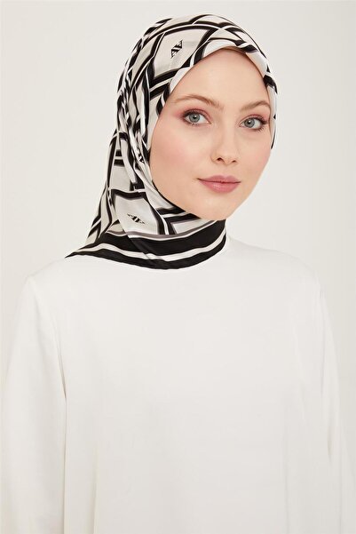 Armine بنقشة المونوغرام تويل حرير وشاح 24Ya9132 85 86