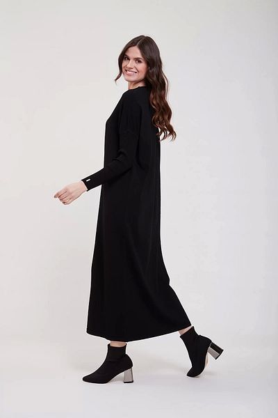 Invee Invee 5747 Black Knitwear Dress