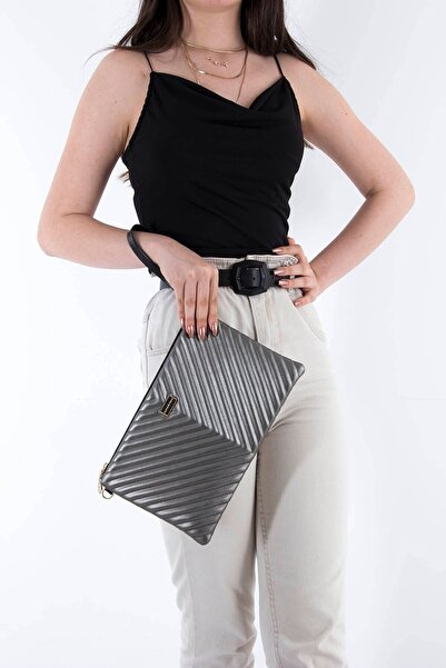 Silver Polo محفظة نسائية وحقيبة يد فضية من سيلفر آند بولو 1034 بلاتينيوم