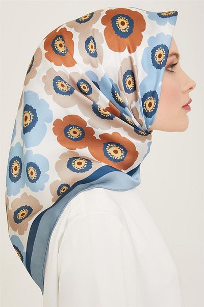 Armine Sura Silk Scarf - 24Ya9106 4 37 Model