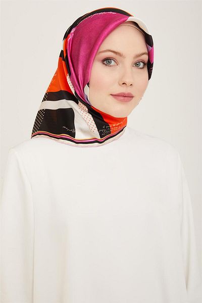 Armine Sura Silk Scarf - 24Ya9138 2 36 Model
