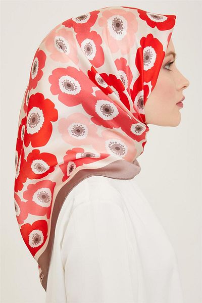 Armine Sura Silk Scarf - 24Ya9106 4 03 Model