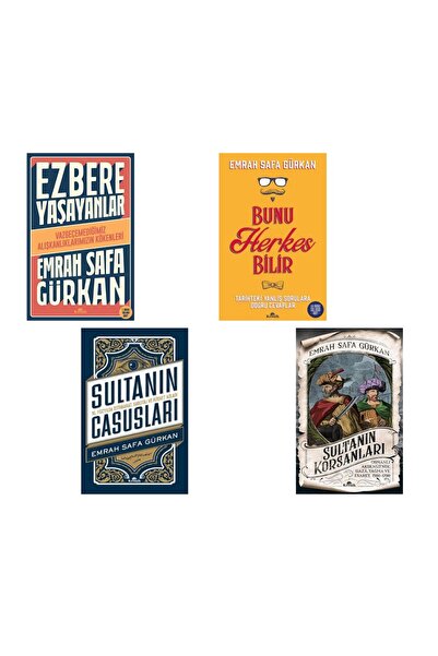 Kronik Kitap Ezbere Yaşayanlar Vazgeçemediğimiz Alışkanlıklarımızın Kökenleri / Emrah Safa Gürkan Seti 4 Kitap /b