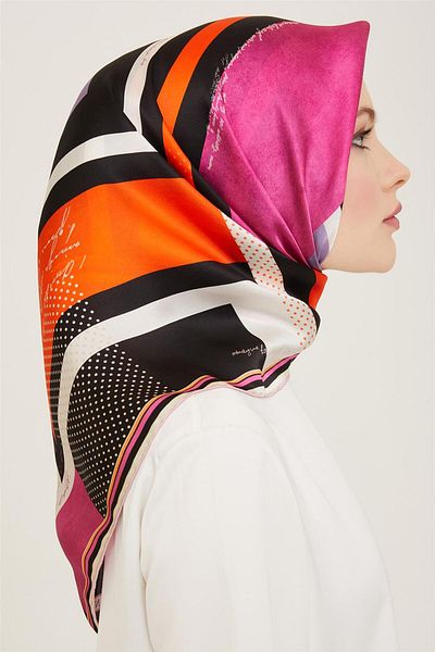 Armine Sura Silk Scarf - 24Ya9138 2 36 Model