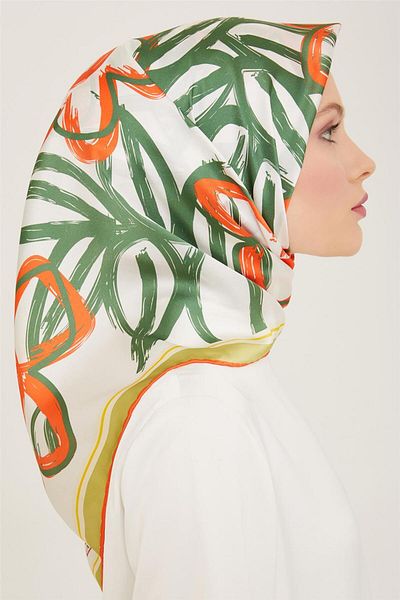 Armine Sura Silk Scarf - 24Ya9123 5 34 Model