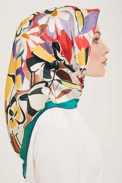 Armine Twill Silk Scarf 24Ya9153 52 82