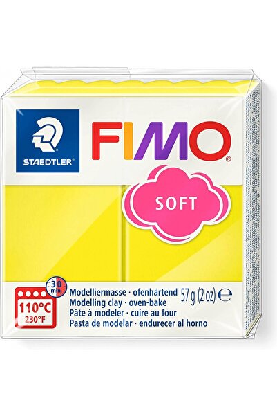Staedtler Fimo Polimer Kil 57gr Soft Modelleme Kili Limon / 8020-10 07
