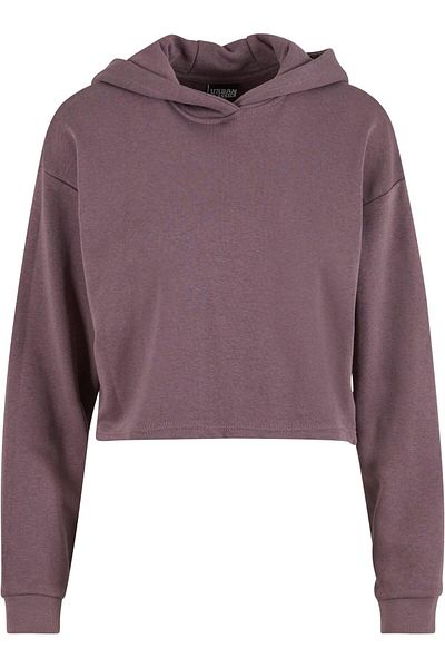 Urban Classics Damen Ladies Oversized Cropped Light Terry Hoodie