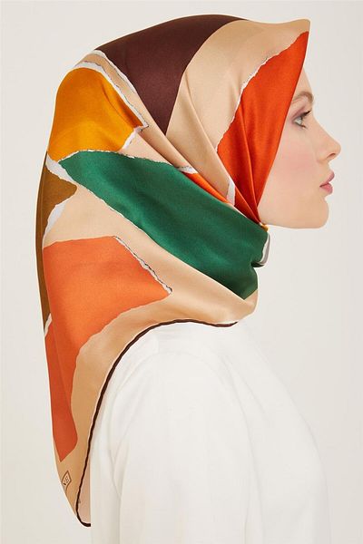Armine Twill Silk Scarf 24Ya9125 83 81