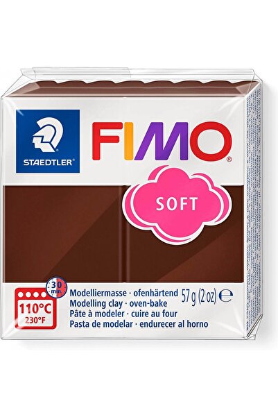 Staedtler Fimo Polimer Kil 57gr Soft Modelleme Kili Çikolata / 8020-75 07