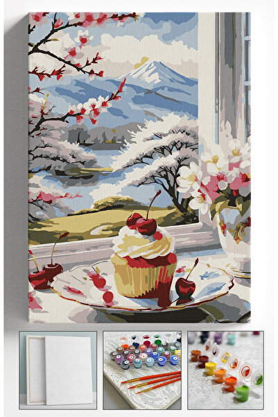 Sulepas Sayılarla Boyama Çerçeveli Hobi Seti Numaralı Tuval Fırça Boya Dahil ...