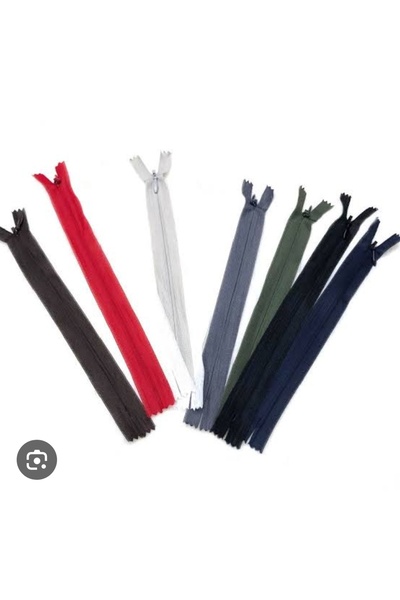 ÇORUM TERZİ LEVAZIMAT Gizli etek fermuar 10'lu karışık fermuar