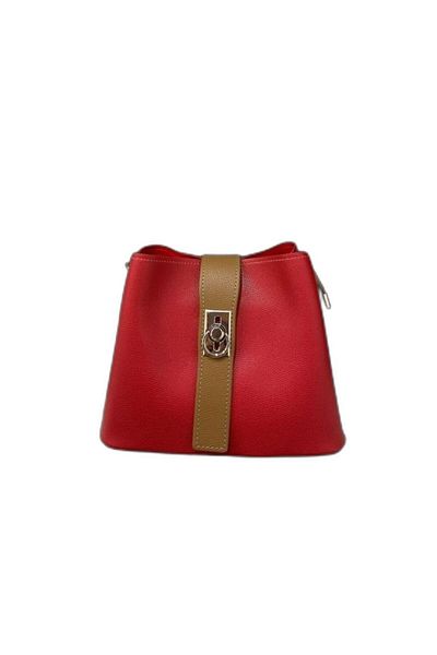 Matthew Cox T749 Red Camel Women's Hand and Shoulder Bag