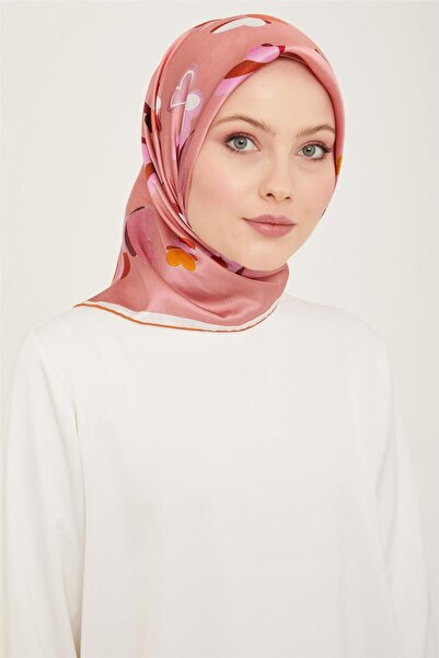 Armine وشاح حريري من سورة بنمط فراشة من البودرة والطوب 9146-52